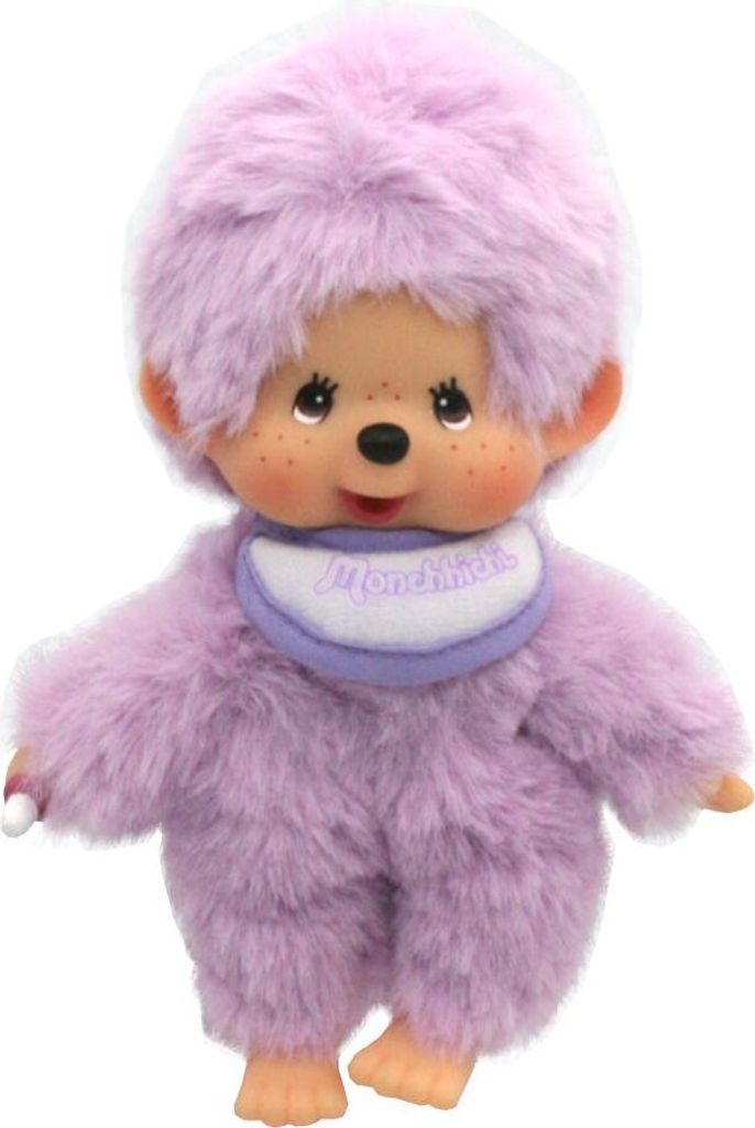 Junge Lila | 13 cm | Monchhichi Color Puppe | mit Produktbild 