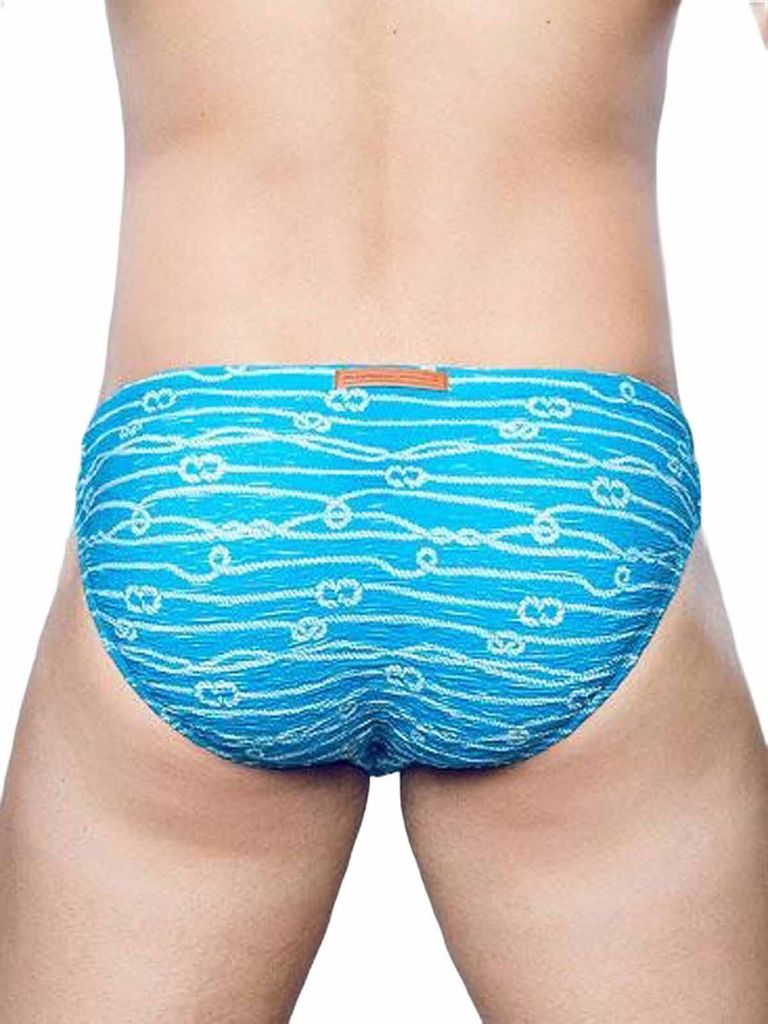 2Eros V20 Print Swim Brief Swimwear Manrope Blue S