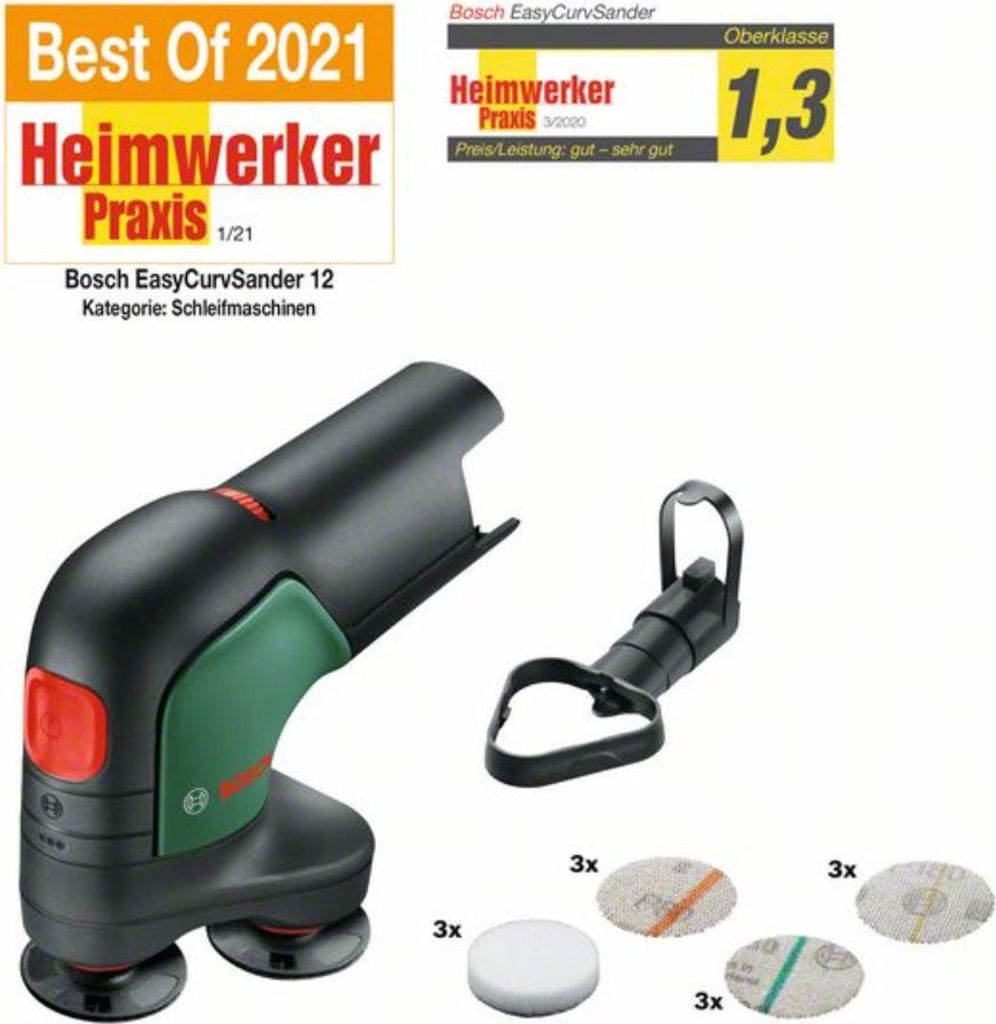 12V Akku-Tellerschleifer & Polierer EasyCurvSander12 | ohne Produktbild 