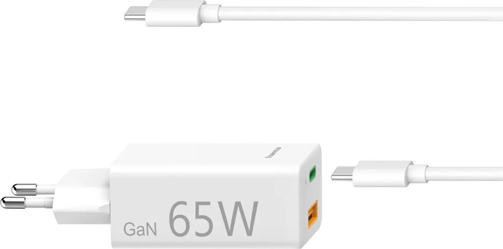 Hama Chargeur Secteur 65W Blanc - USB-C PD et QC 3.0 (00200016) 2 Ports