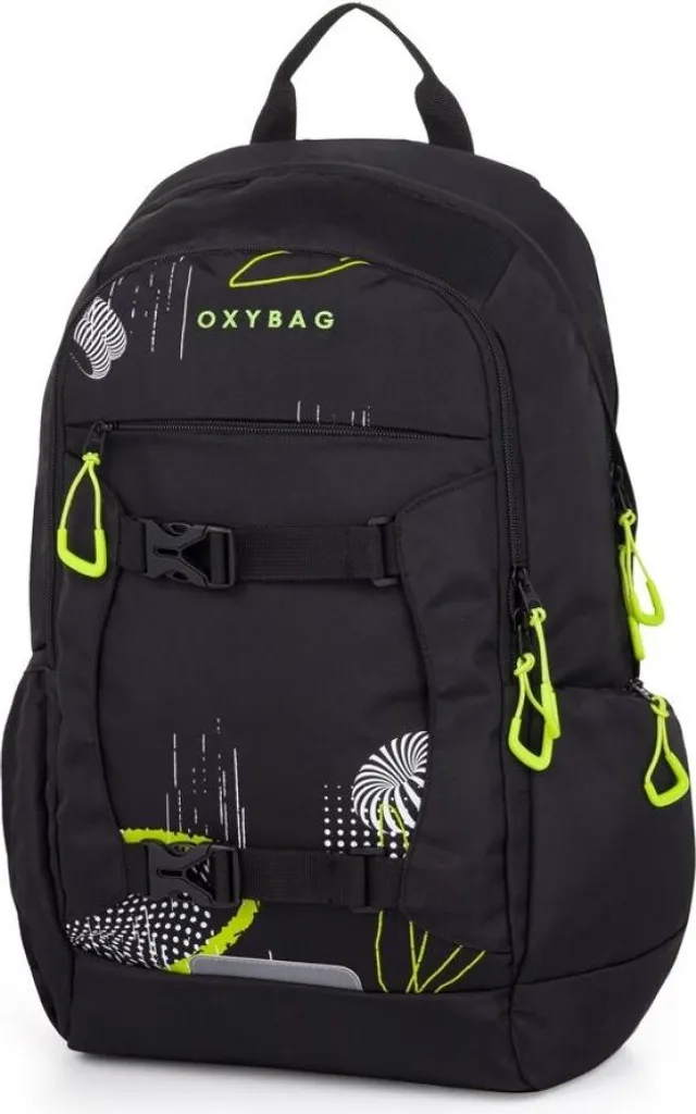Grand Cartable Scolaire Noir OXY Zero à 3 Compartiments Gamme Mood OXY