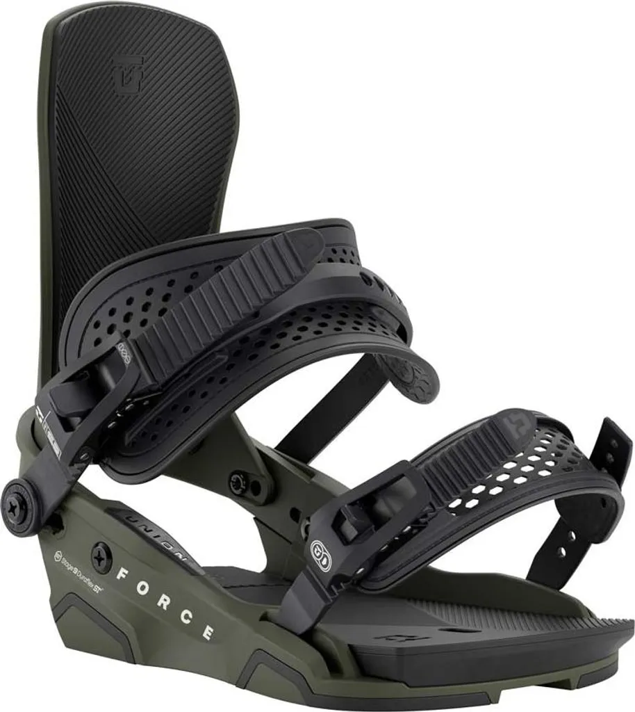 Union Force Team HB Vert M : Fixations Confortables et Réactives pour Snowboard