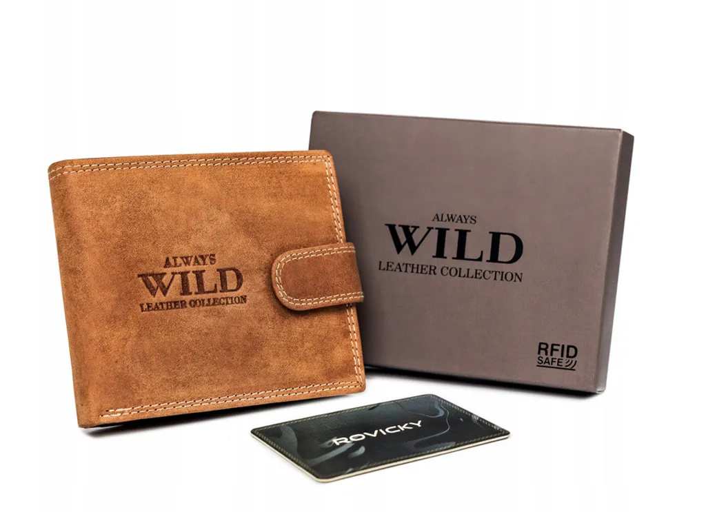 Regalo Uomo Perfetto: Portafoglio Always Wild RFID in Vera Pelle