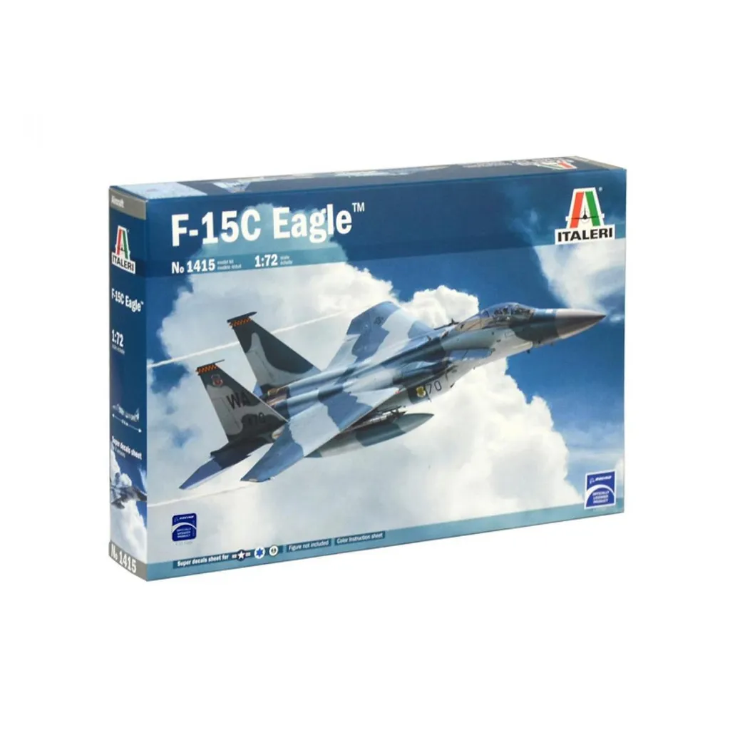F-15C Eagle Italeri 1/72 avec Détails de Structure et Décalcomanies