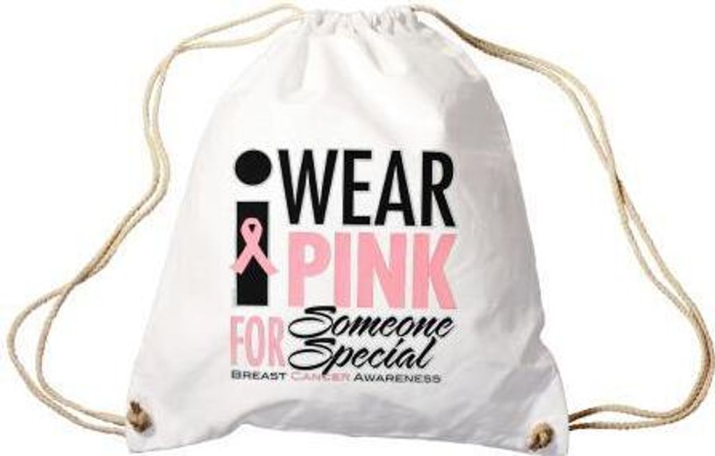 Sporttasche | Turnbeutel | Trend-Bag | Print | Wear Pink | TB12167 | versch. Farben Color - weiß