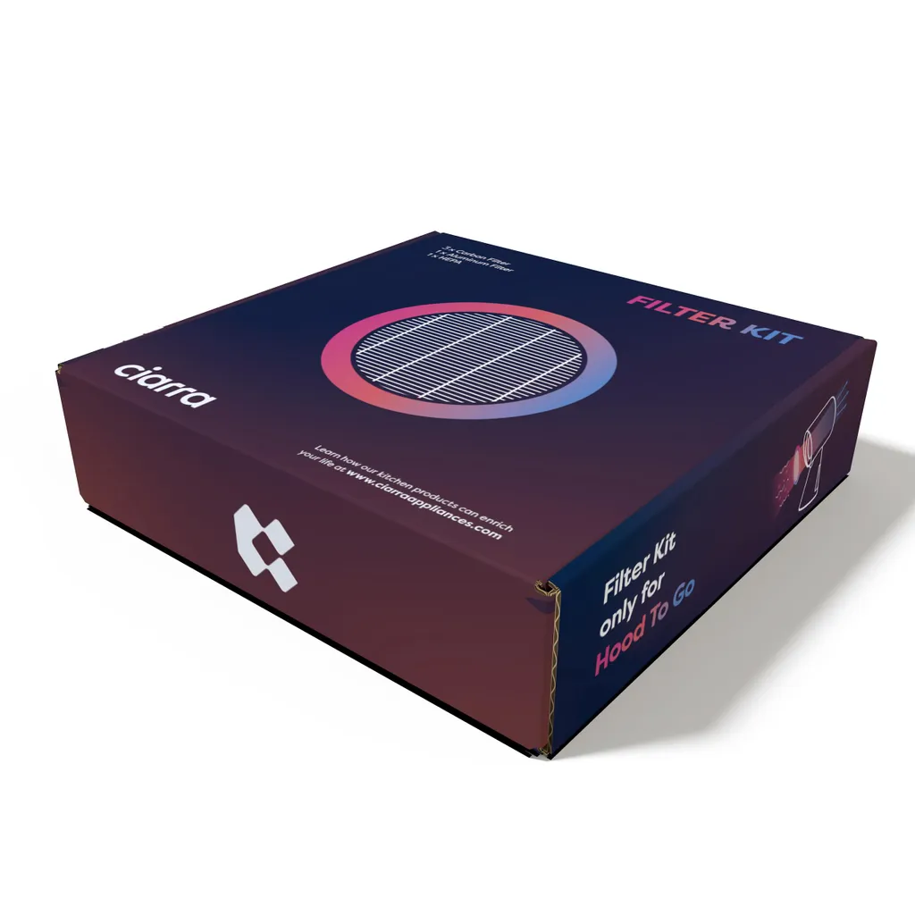 CIARRA CBCF008S Kit Filtres Charbon et Graisse pour VMPHP01 VMPHW01