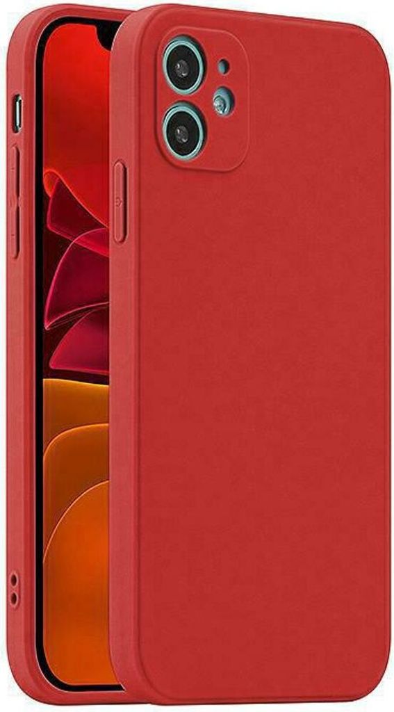 Schutz Handy Hülle iPhone 14 Pro Max Plus Case Cover Etuis Matt Silikon Dünn, Für Handy:Apple iPhone 14 Pro, Farbe:Rot