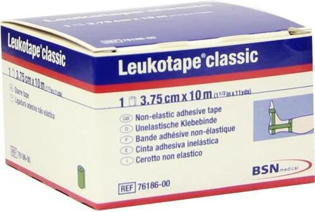 Leukotape Classic Verde 3,75 cm x 10 m - Tape Rigido Professionale