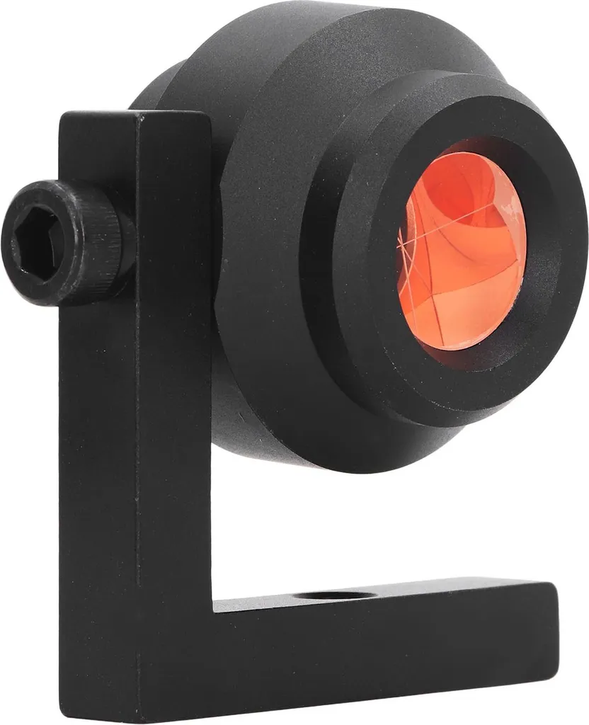 Prisme à angle droit 90° avec support en L et optique double face