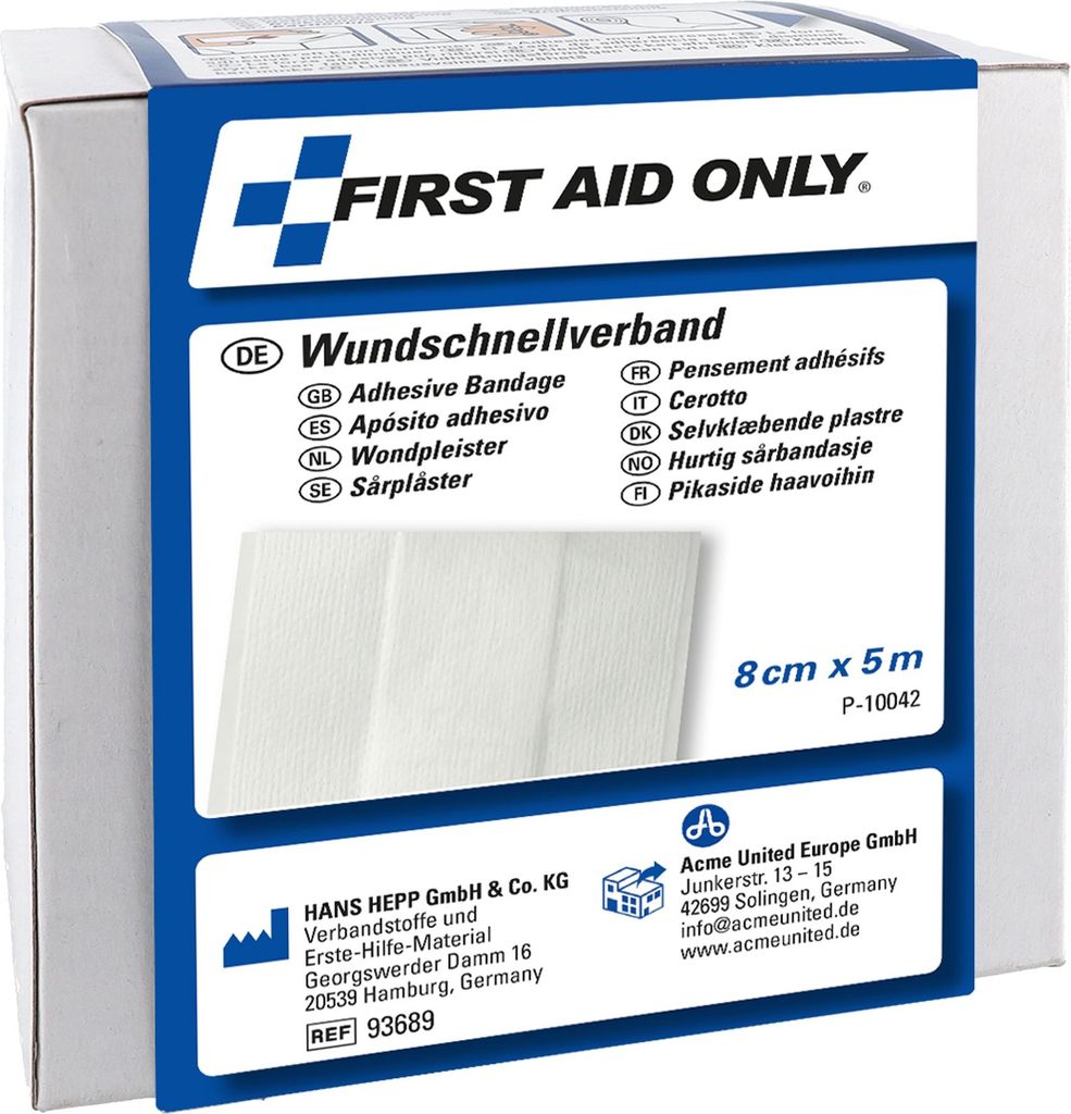 Cerotti per ferite 8 cm x 5 m (L x L) bianco 8 cm x 5 m (L Immagine del prodotto 
