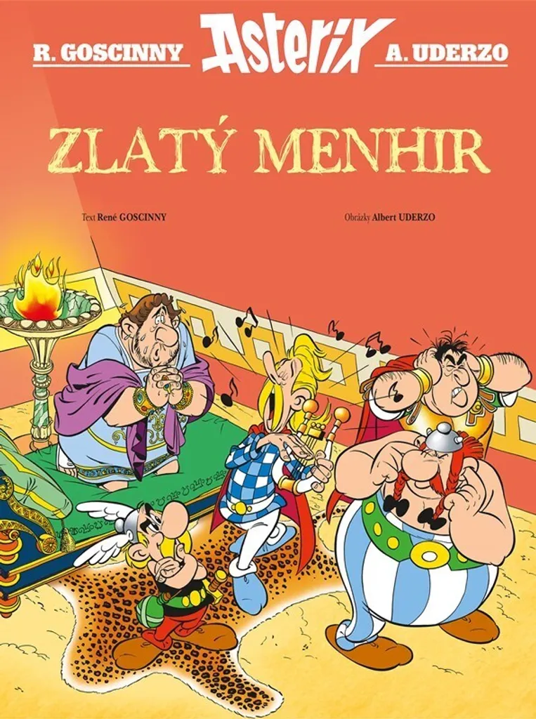 Zlatý menhir Albert Uderzo - Album Astérix Edition Collector Rare 1991