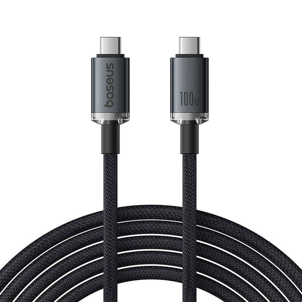 Baseus, USB-C auf USB-C 100W Kabel Serie Crystal Shine Produktbild 