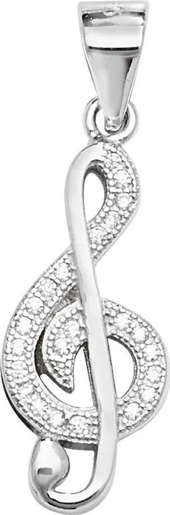 Pendentif en Argent 925 pour Femme avec Pierre Zirconium Brillante