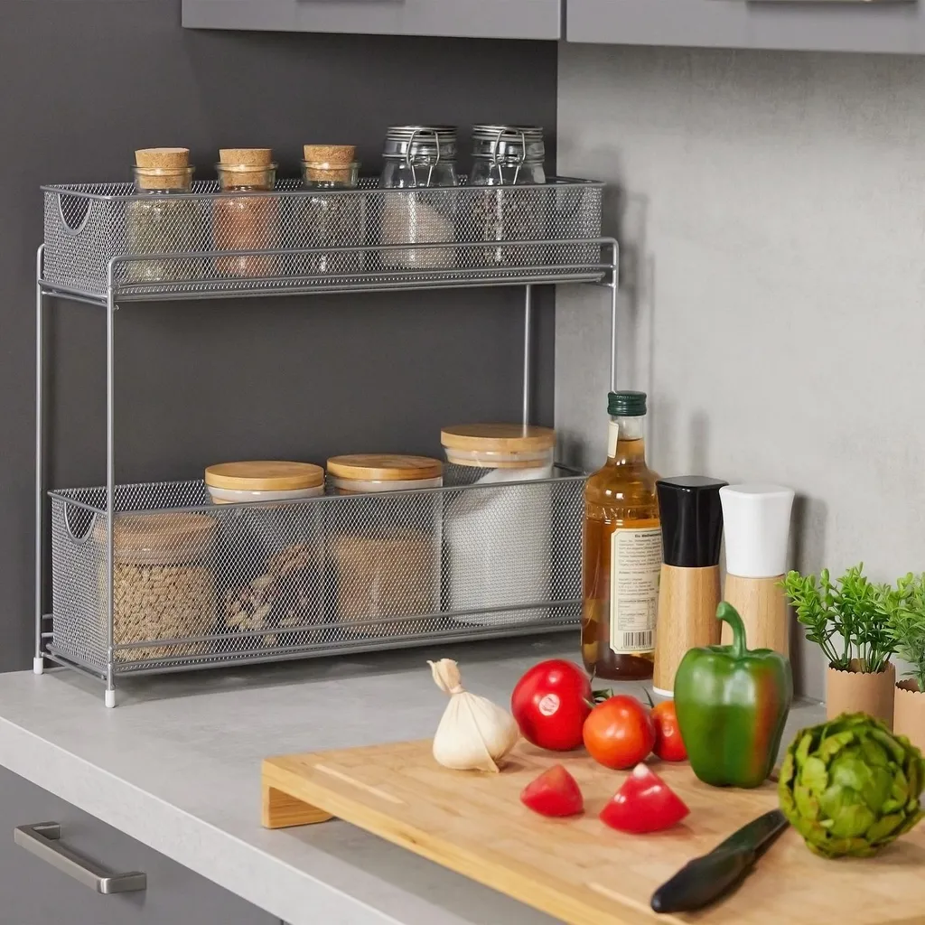 Support de rangement métal pour optimiser l'espace de votre cuisine
