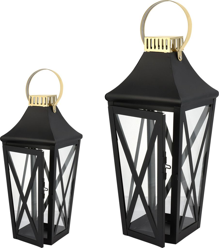 SEVICO Laterne Gartenlaterne 2tlg. Windlicht Laterne Produktbild 