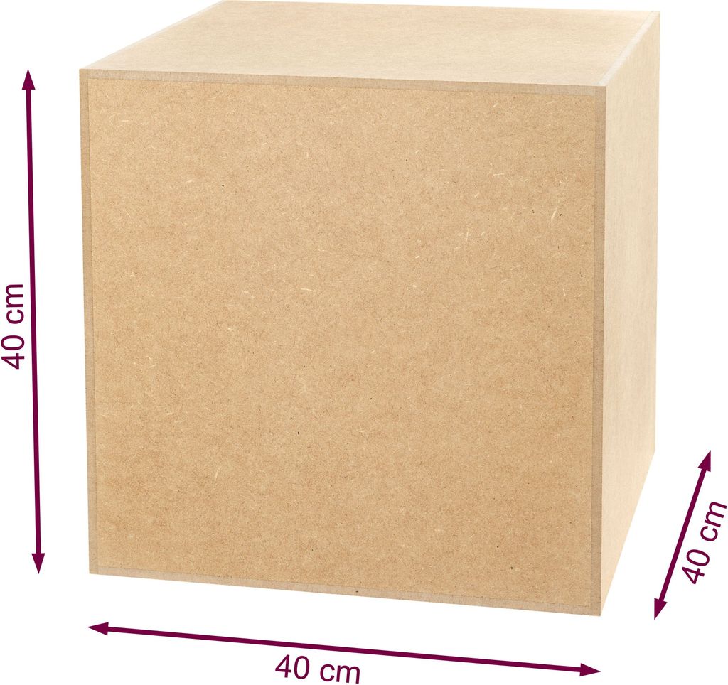 Dekosäule Unlackiertes MDF - Blumensäule für Wohnzimmer - Produktbild 2