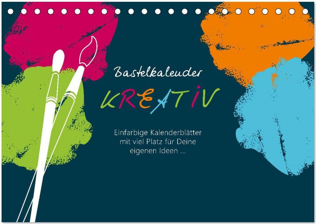 Bastelkalender KREATIV (Tischkalender 2026 DIN A5 quer), CALVENDO Monatskalender
