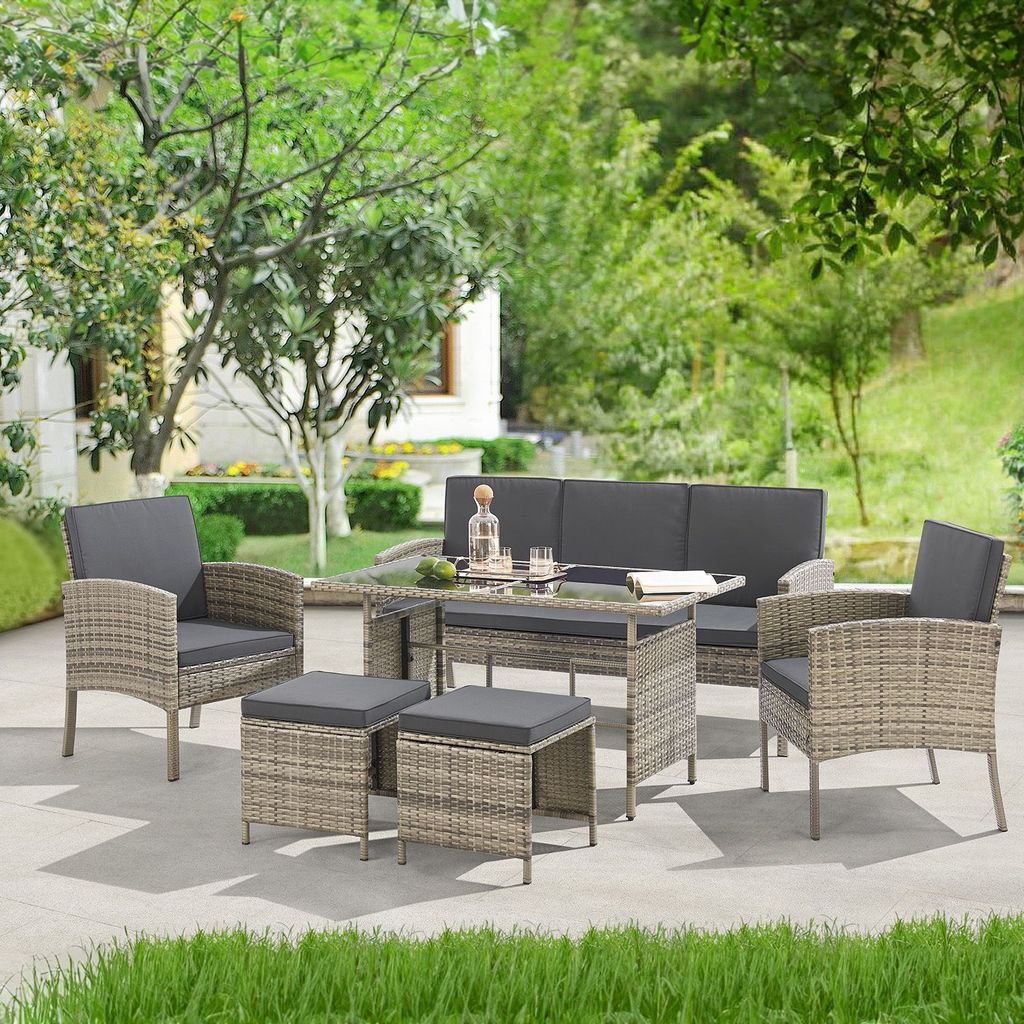 Juskys Polyrattan Gartenmöbel Sitzgruppe Kaufland.de