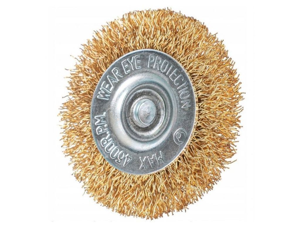 22mm Messingdrahtbürste Drahtbürste Zylindrischer Schaft Für Bohrmaschine .d