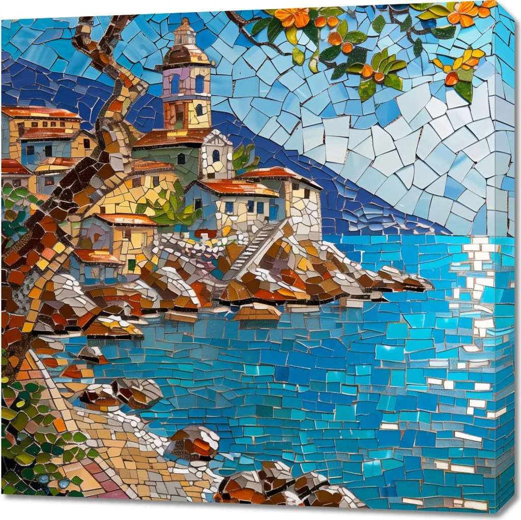 Offerta Quadro 70x70 Puzzle Mosaico - Design Esclusivo Parete