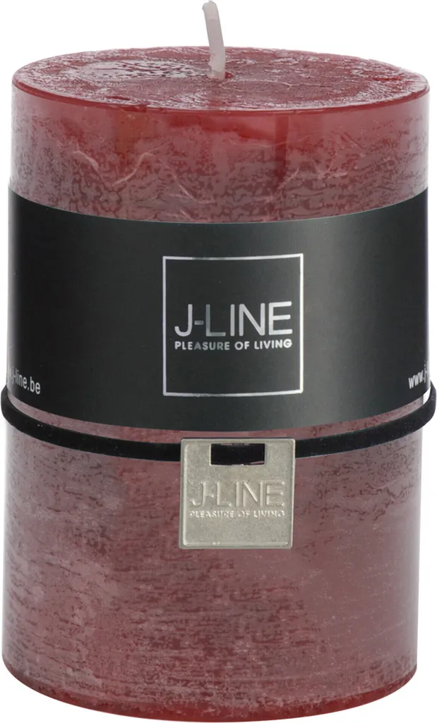 Bougie cylindrique J-Line Cerise M 39S : finit les coulures de cire
