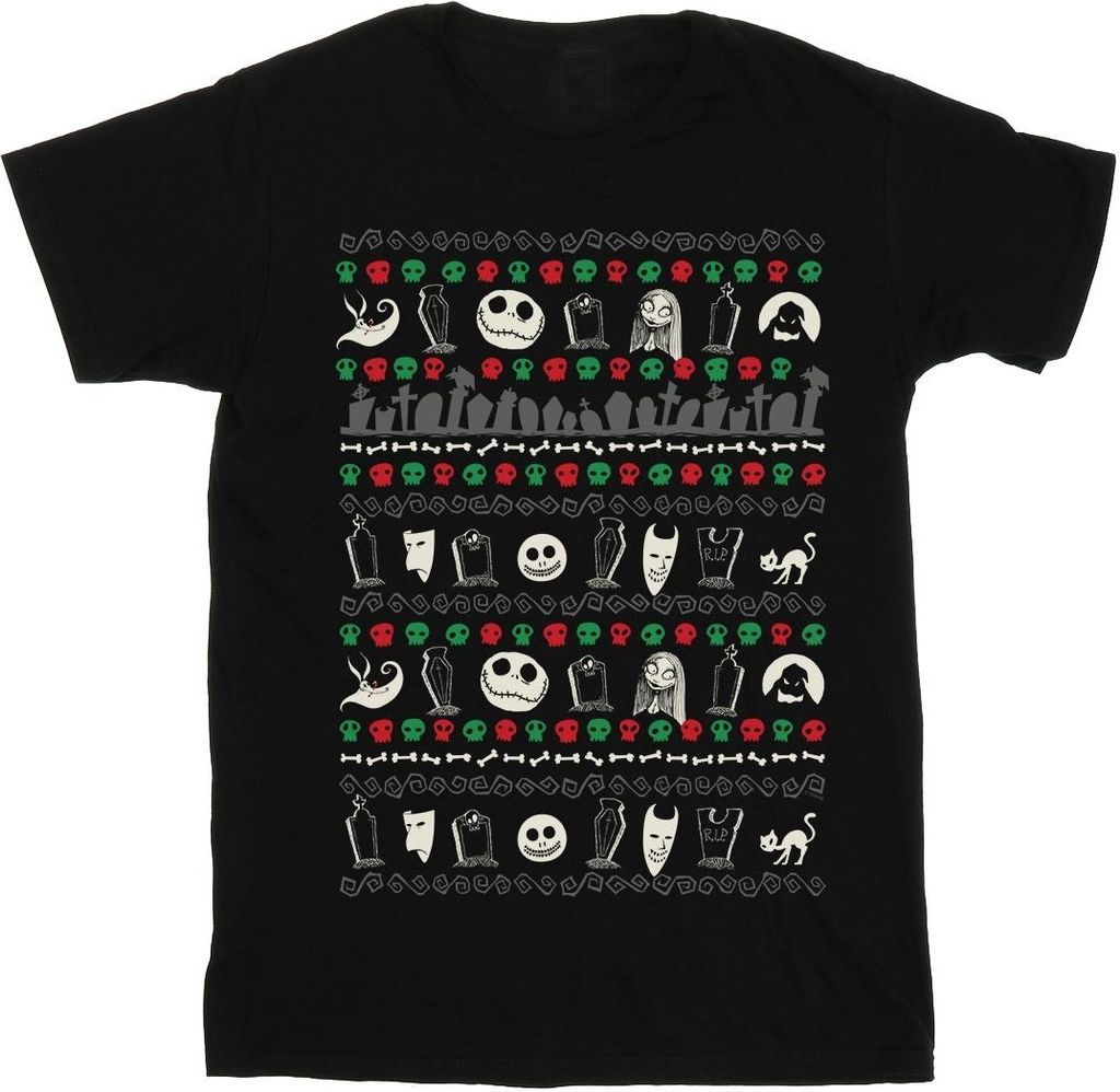 Disney - "Nightmare Before Christmas" T-Shirt für Damen BI41439 (XXL) (Schwarz)