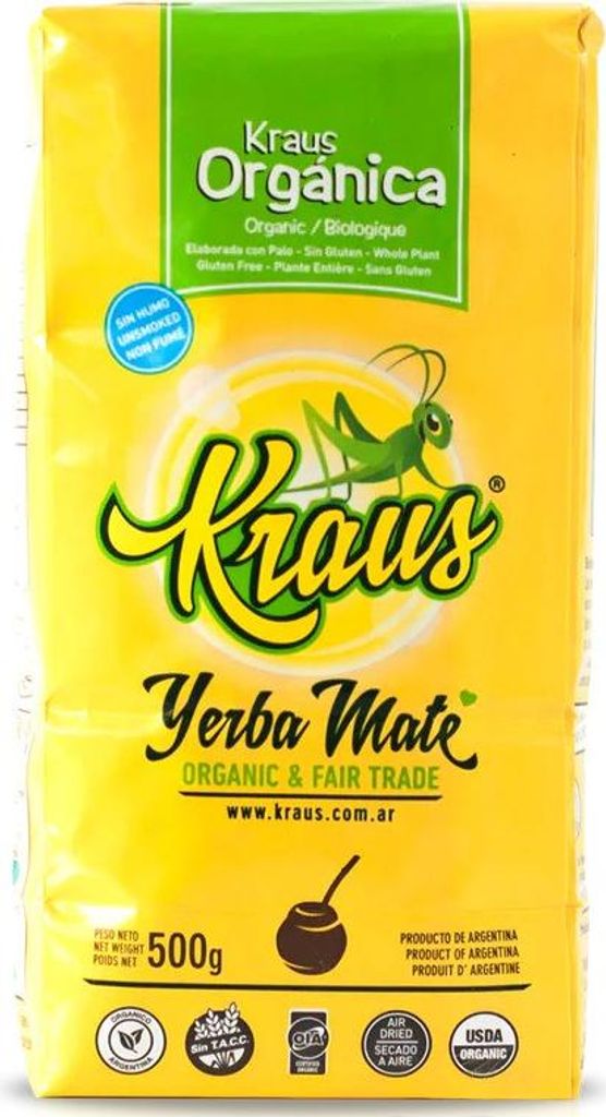 Thé au maté KRAUS Yerba Mate Organica 500g Image du produit 
