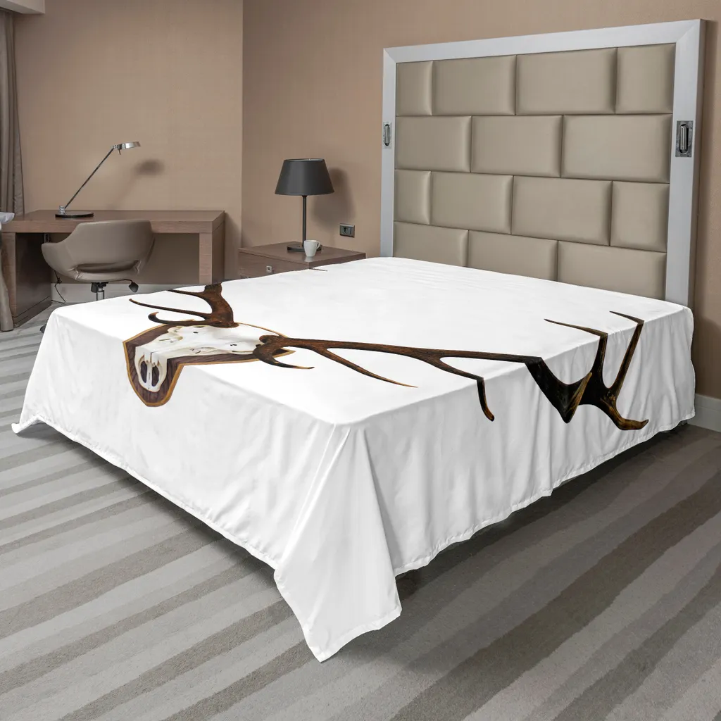 Drap de lit infroissable gris clair grand format pour lit deux places