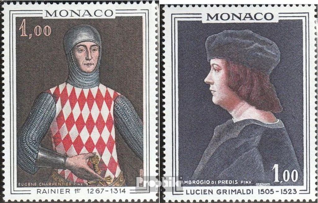 Briefmarken Monaco 1967 Mi 876-877 (kompl.Ausg.) postfrisch Gemälde