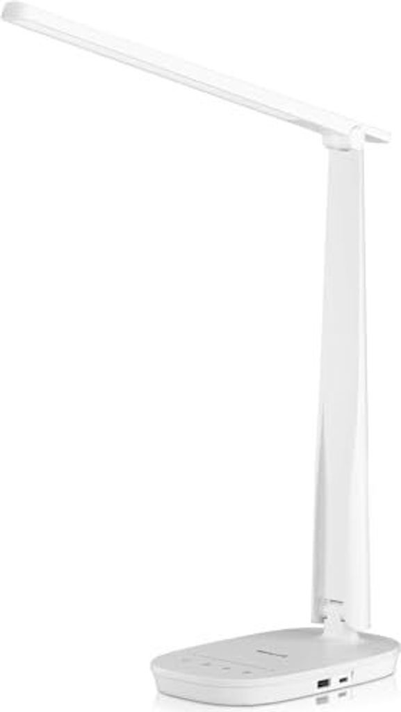 Honeywell Desk Lampe USB -Ladeanschluss - Sunturalux H2 Dimmbare LED -LED -Tisch für Eye -Care -LED -Tisch, faltbares tragbares Heimbüro, Sch...