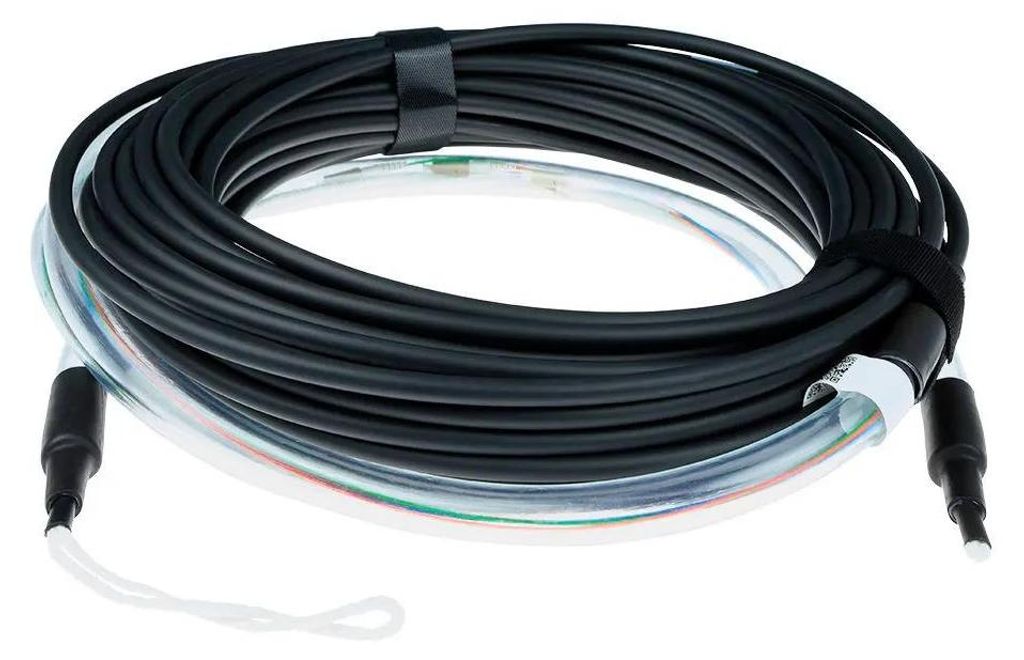 ACT 10 meter Multimode 50/125 OM3 indoor/outdoor cable 8 fibers with LC connectors