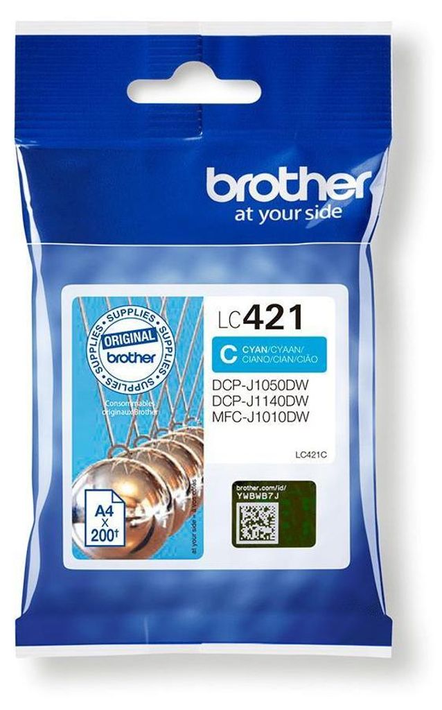 Brother Tintenpatrone LC421C 200Seiten cyan Image du produit 