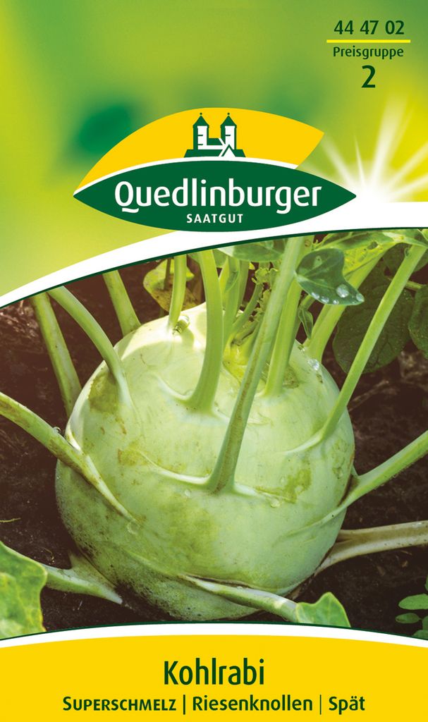 Quedlinburger Saatgut - Kohlrabi Superschmelz - Samen - Produktbild 