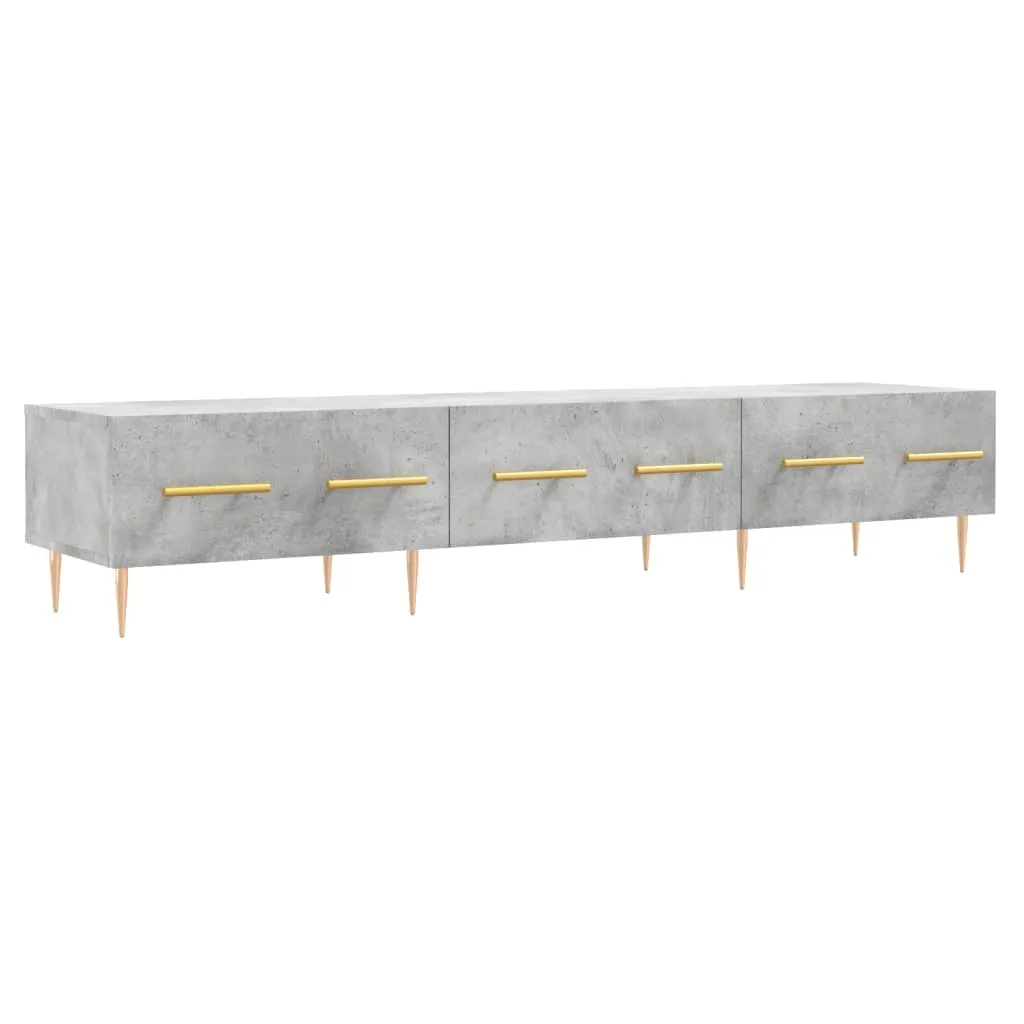 Mobile TV Soggiorno Grigio Cemento 150 cm | Stile Contemporaneo
