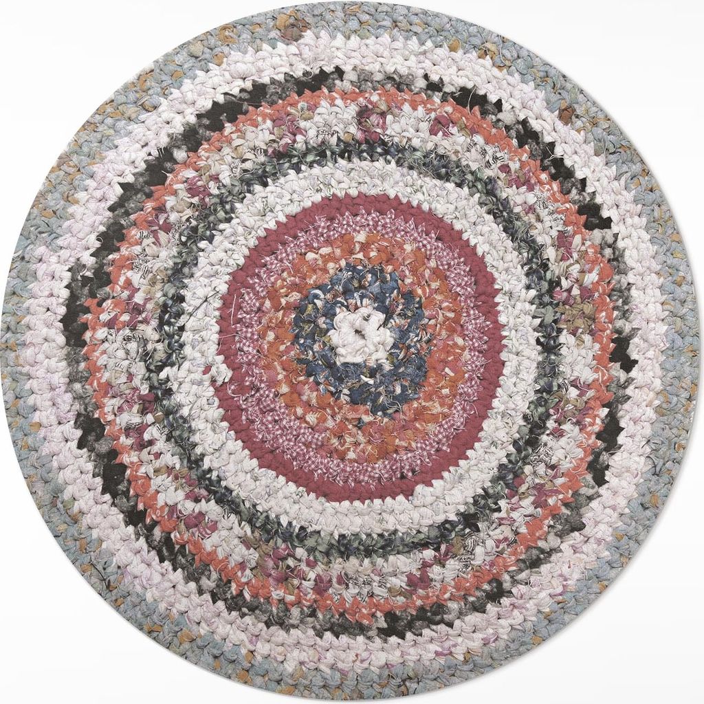 Geflochtenes Muster im Vintage-Stil– Vinyl Küchenteppich – fi 90cm – Rutschfest, pflegeleicht & langlebig