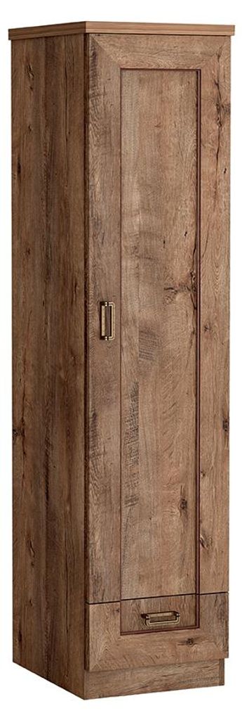 Kleiderschrank GIADA mit einer Tür – Breite 46 cm, Eiche Lefkas