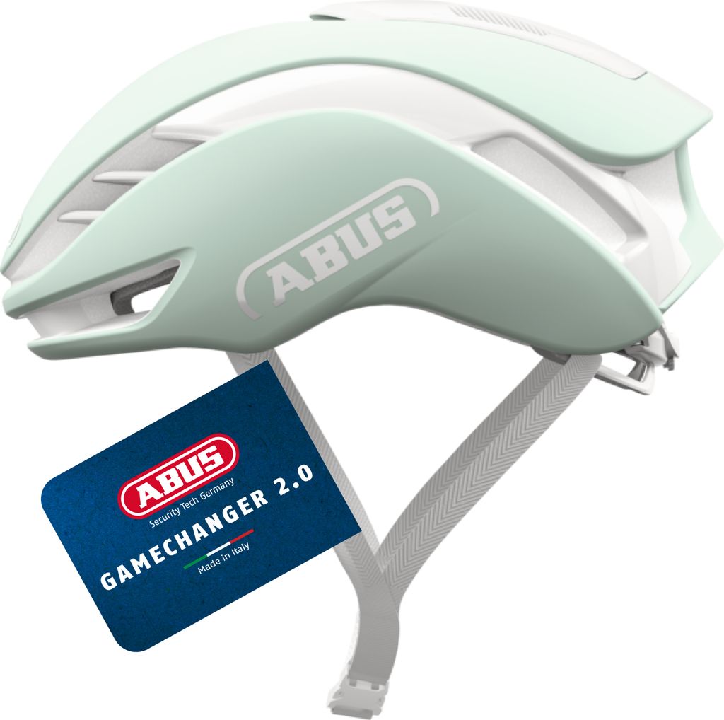 ABUS Rennradhelm GameChanger 2.0 - High Performance Aerohelm mit optimierter Aerodynamik und Belüftung - für Damen und Herren - Pure Mint, Größ...