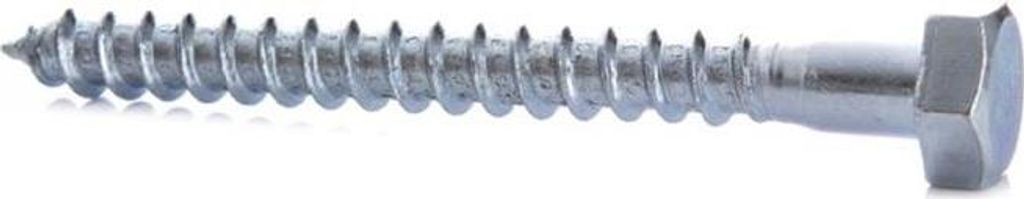 100x Sechskant Holzschrauben 8 x 60 mm Schlüsselschrauben DIN571 Wienerschrauben