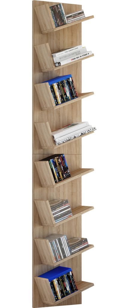 Dřevěná nástěnná police Závěsná police Police Deco board Obrázek produktu 