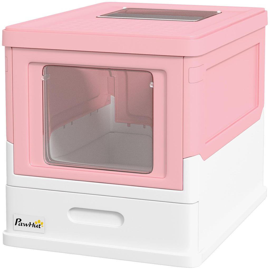 PawHut Katzentoilette Katzenklo mit Deckel Schaufel Produktbild 