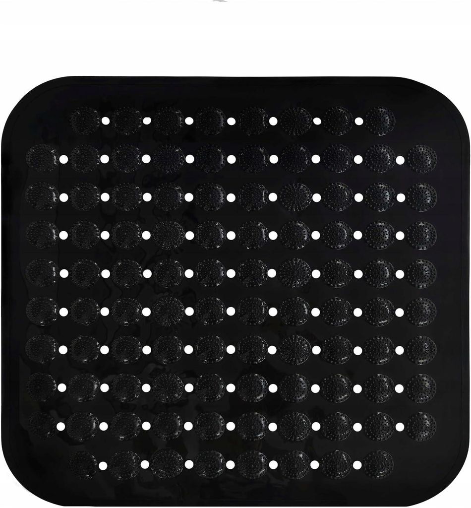 Sepio Badewannenmatte Schwarz 43.5cm x 43.5 cm, Duschmatte Produktbild 
