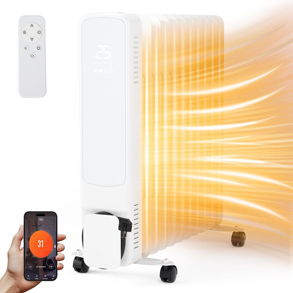 Izrielar olejový radiátor 2500W 11 žeber s LCD displejem Obrázek produktu 