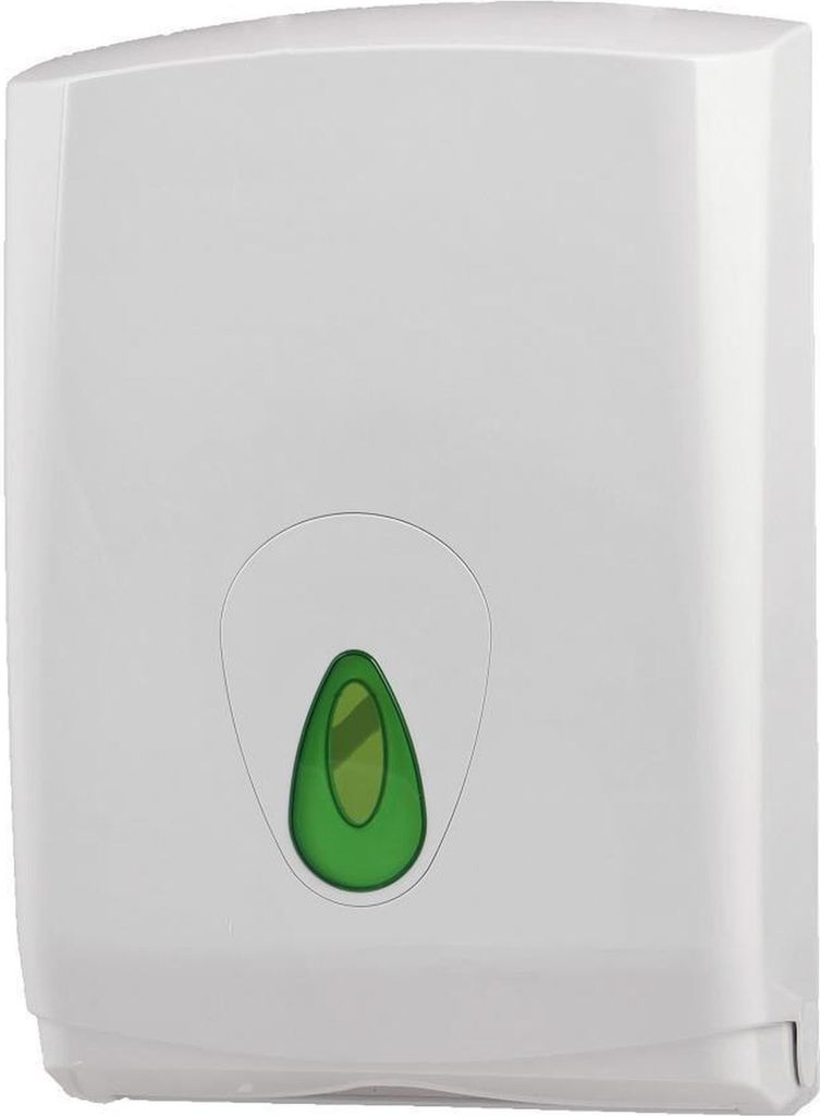 PlastiQline Papierhandtuchspender MIDI - Farbfenster grün - Handtuchspender