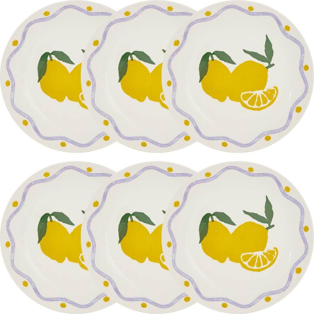 Set von 6 tellern fruity - Atmosphera créateur d'intérieur
