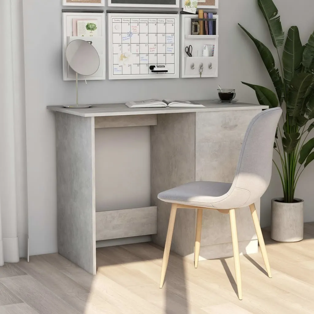 Scrivania Maison Exclusive 100x50x76 Grigio Cemento - Postazione PC