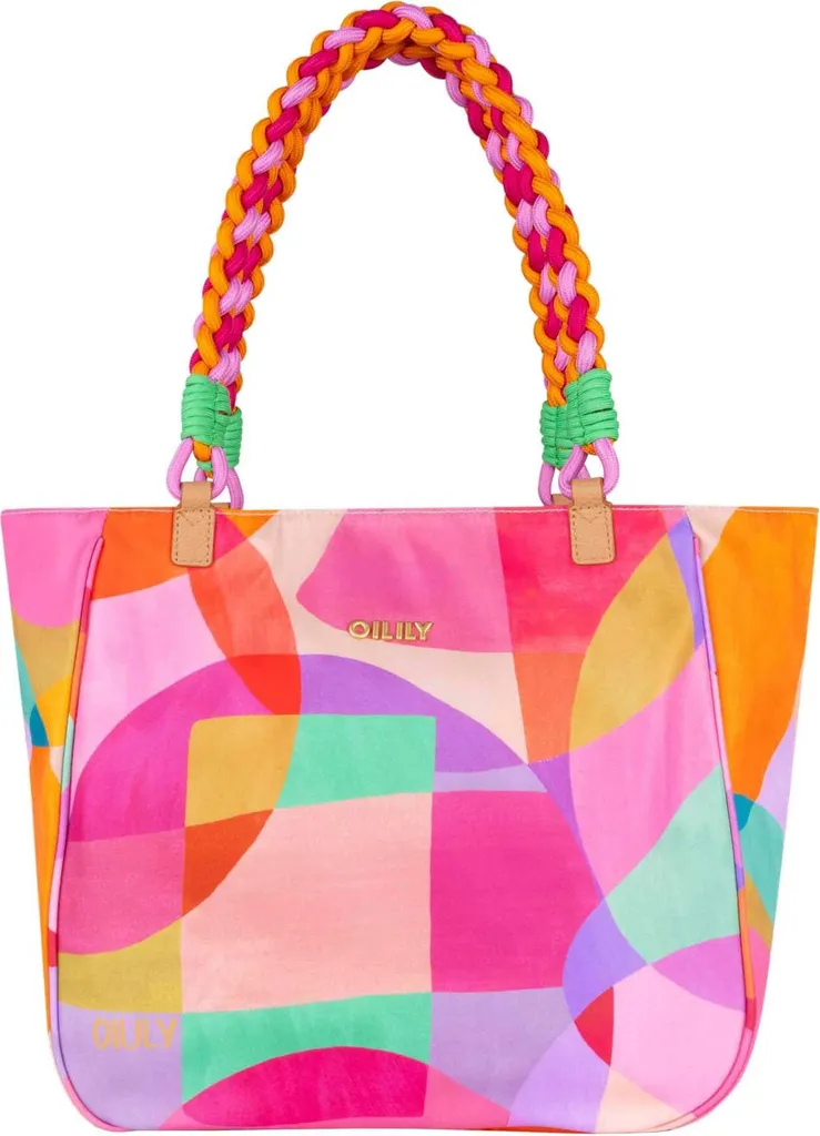 Sac à Main Coloré Oilily Sue Shopper Prism Pink - Design Fleuri Unique