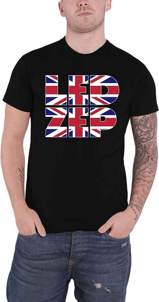 Led Zeppelin - "Type" T-Shirt für Herren/Damen Uni RO1710 (S) (Schwarz)