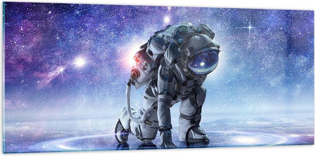Bilder auf glas - Kosmonaut Weltraum - 120x50cm - Produktbild 