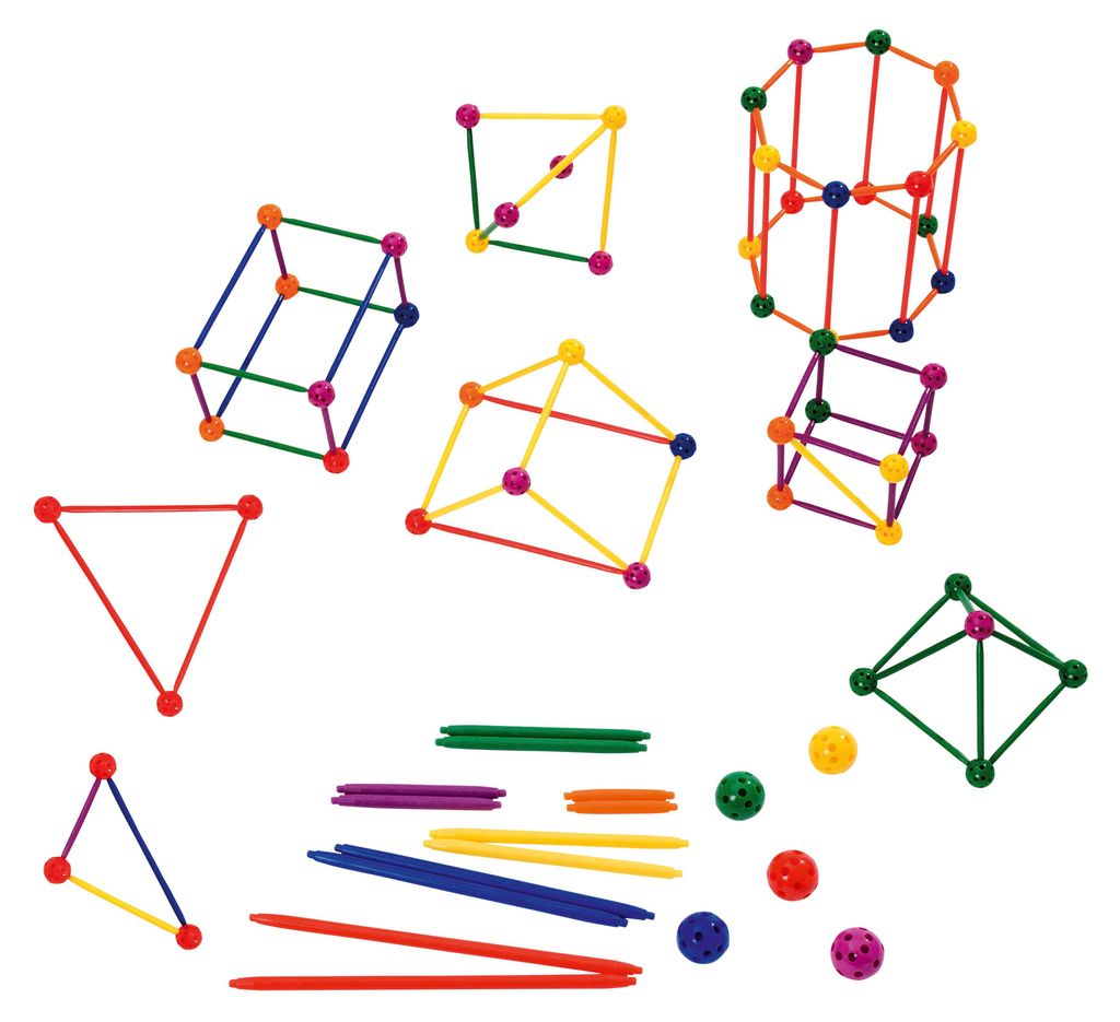 Betzold Geometrie-Steckbaukasten, Geometriebausatz für Produktbild 