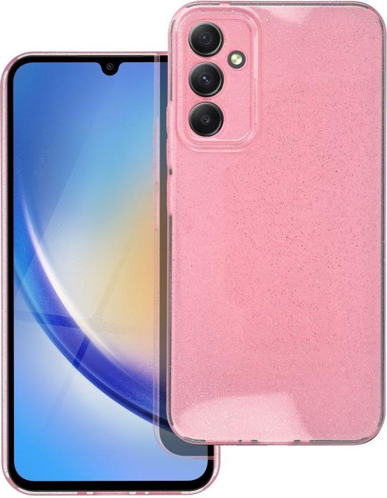 Case passend für Samsung A34 5G Clear Case 2 mm Blink pink